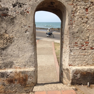 The wall of Cartagena